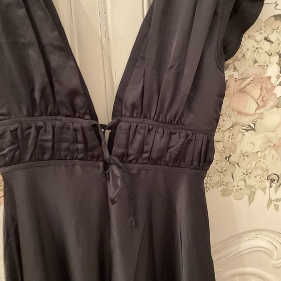 NWOT Lulus I'm All Yours Black Ruffled Maxi Dress, Size M - Picture 14 of 16